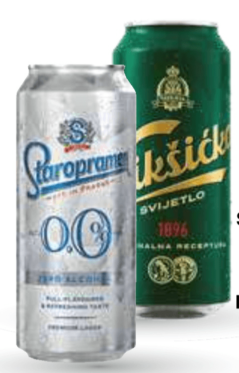 Pivo Staropramen 0,5 l - Akcija v trgovini Mercator