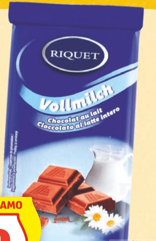 Riquet Mlečna čokolada 100 g - Akcija v trgovini Hofer