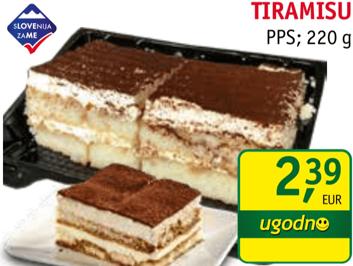 Tiramisu 220 g - Akcija v trgovini Jager