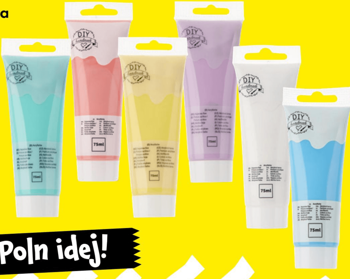 Akrilna barva 75 ml DIY handmade - Akcija v trgovini Tedi