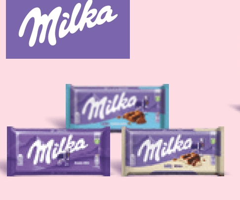 Mlečna čokolada Milka 90 ali 95 g - Akcija v trgovini Spar