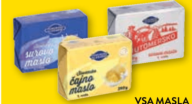 Vsa masla Pomurske Mlekarne Akcija v trgovini E.Leclerc