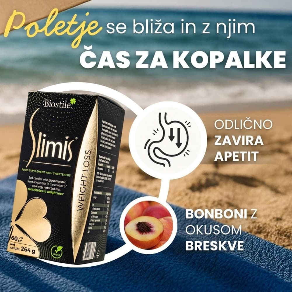Biostile Slimis 60 bonbonov Akcija v trgovini E.Leclerc