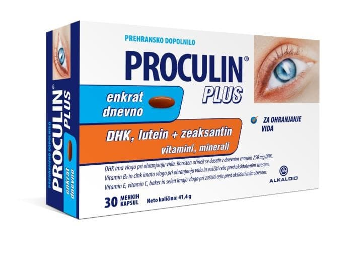 Alkaloid Prehransko dopolnilo Proculin Plus 30 mehkih kapsul Akcija v trgovini E.Leclerc