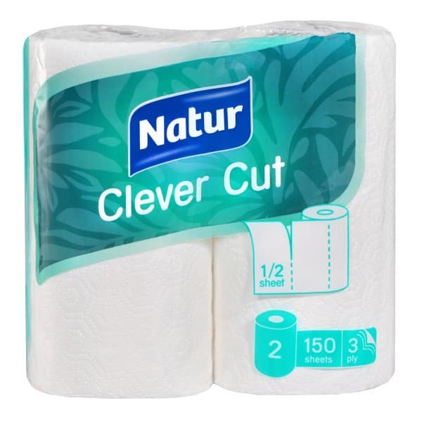 Papirnate brisače Natur Clever Cut 2/1 Akcija v trgovini Mercator