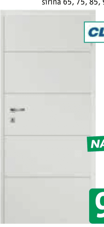 Vratno krilo Linea 1.1 širina 65, 75, 85, 95 cm CLASSEN Akcija v trgovini Jager