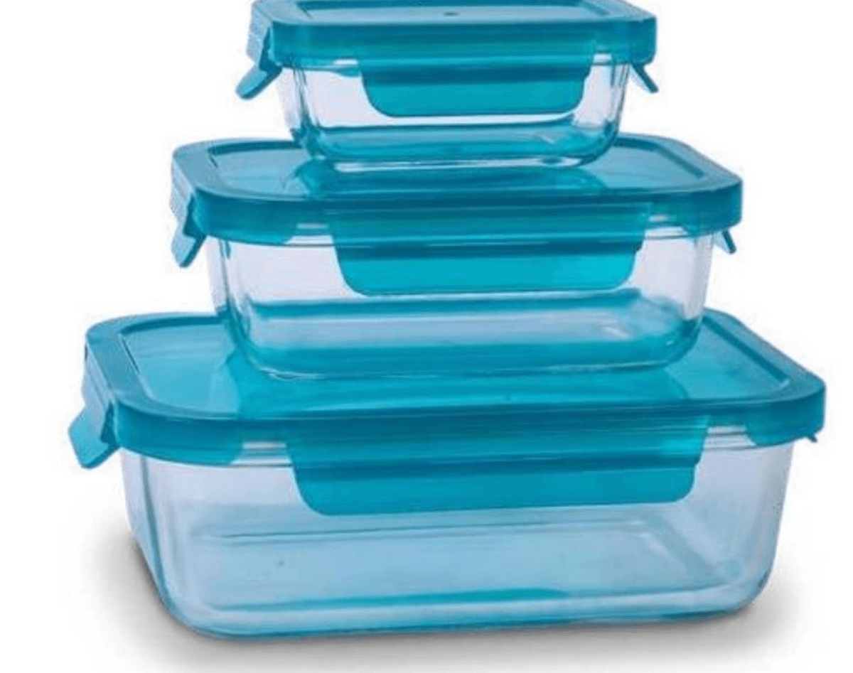 Komplet 3 steklenih posod 3 kom - Akcija v trgovini Eurospin