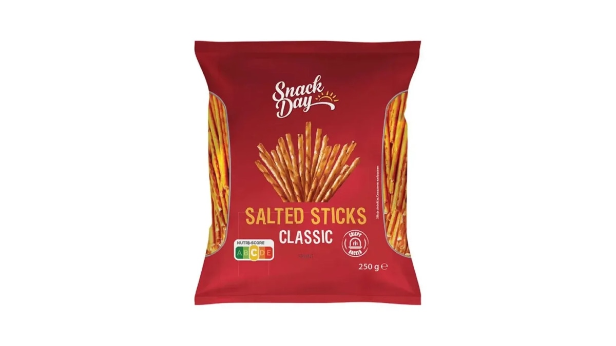 Snack Day Salted Sticks 250 g - Akcija v trgovini Lidl