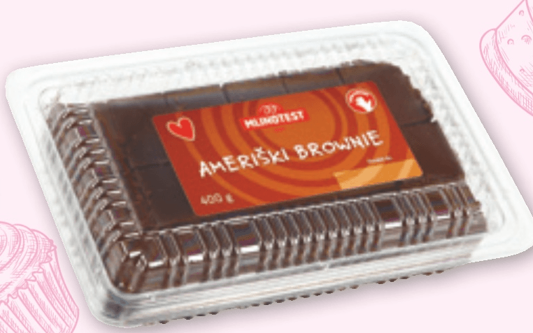 Mlinotest Ameriški Brownie Mini rezine 400 g - Akcija v trgovini Spar