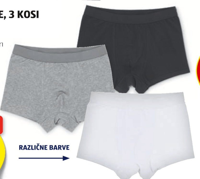 UP 2 FASHION BASICS Moške spodnjice 3 kosi - Akcija v trgovini Hofer