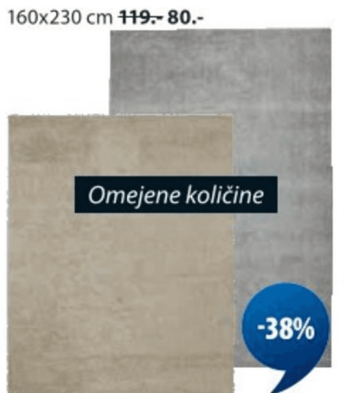Preproga 130x193 cm Akcija v trgovini Jysk