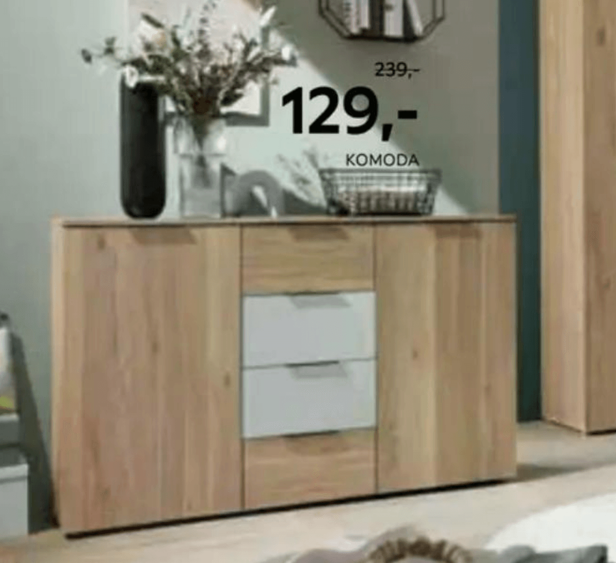 Komoda - Akcija v trgovini Lesnina