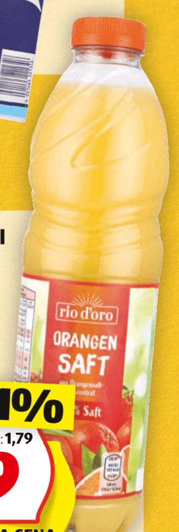 Pomarančni sok 1 l RIO D'ORO - Akcija v trgovini Hofer