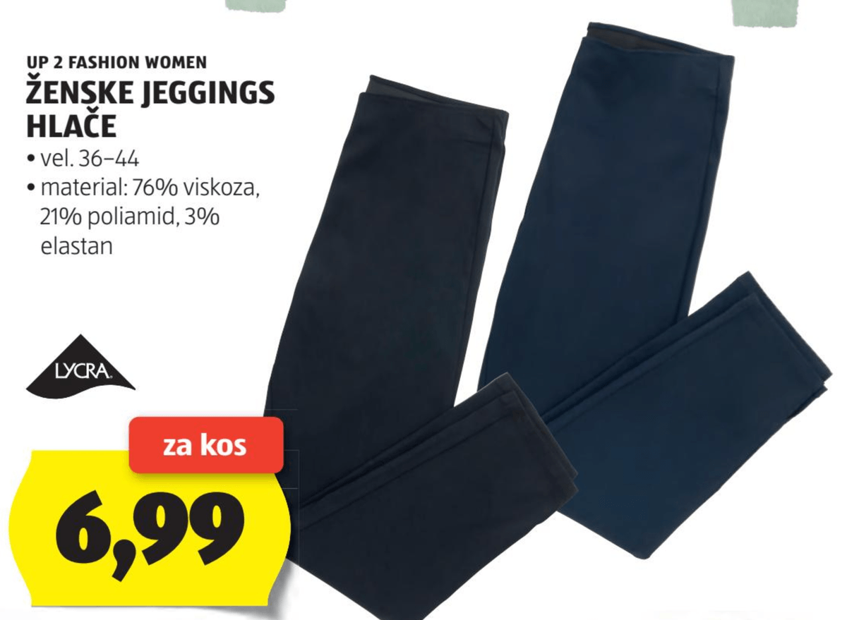 UP 2 FASHION WOMEN Ženske jeggings hlače - Akcija v trgovini Hofer
