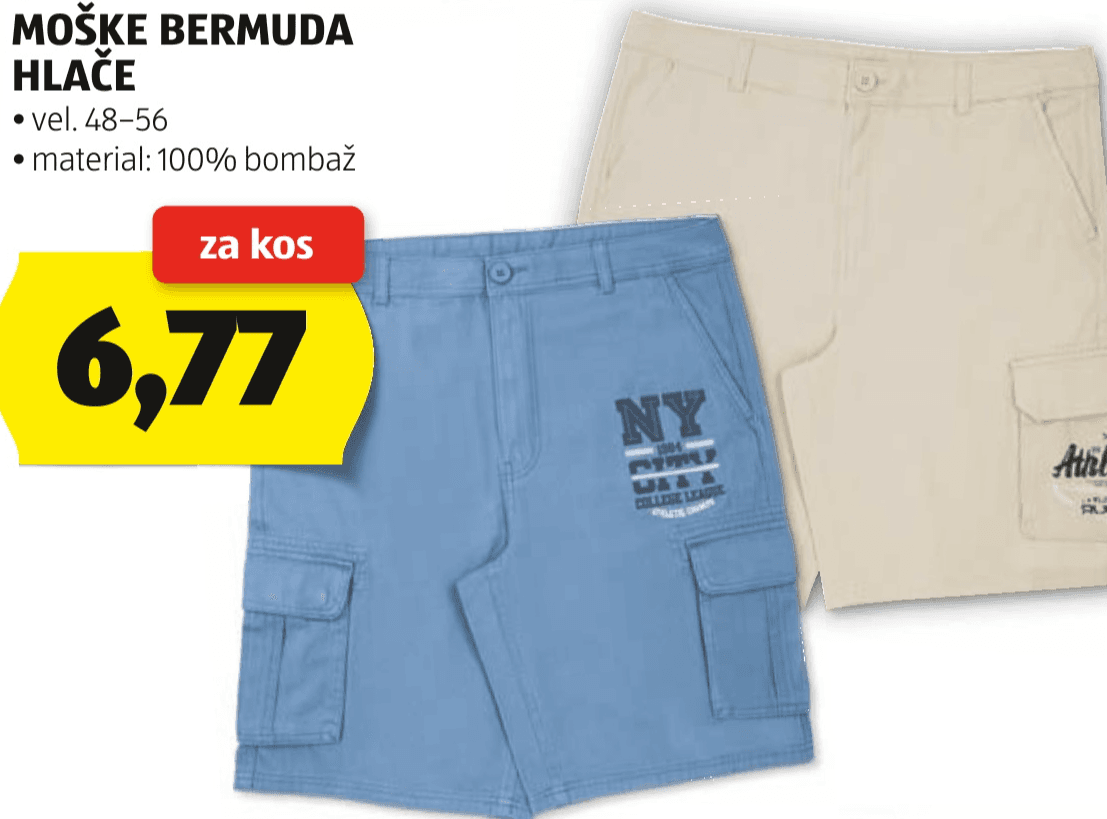 UP2FASHION MEN Moške bermuda hlače Akcija v trgovini Hofer