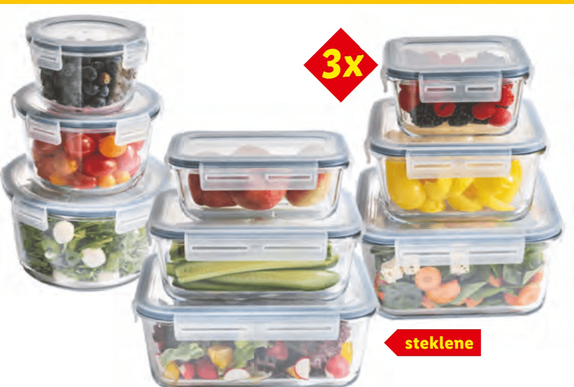 Komplet posod za ohranjanje svežine 3x SILVERCREST - Akcija v trgovini Lidl