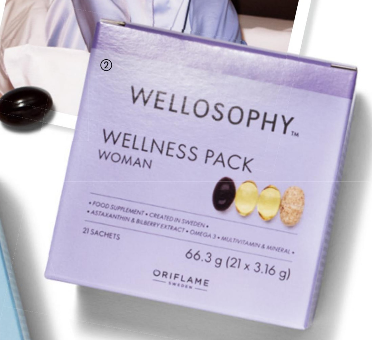 Wellosophy WellnessPack za moške 21 SACHETS 66.3 g (21 x 3.16 g) - Akcija v trgovini Oriflame