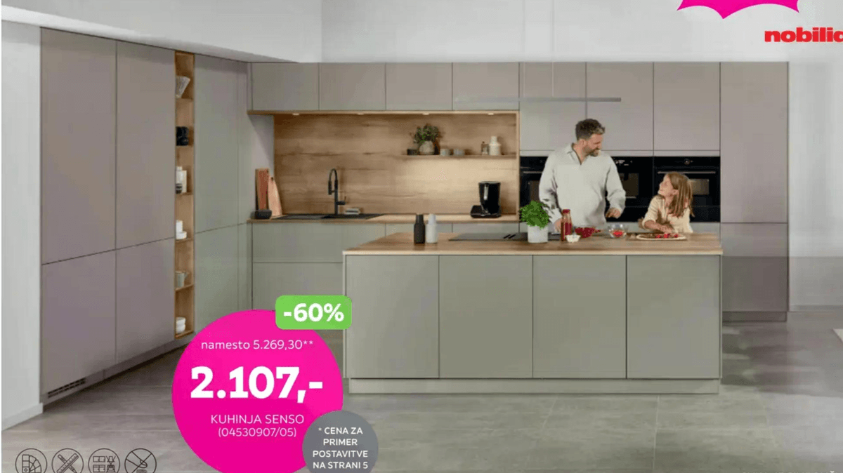 Kuhinja Senso Nobilia - Akcija v trgovini Mömax