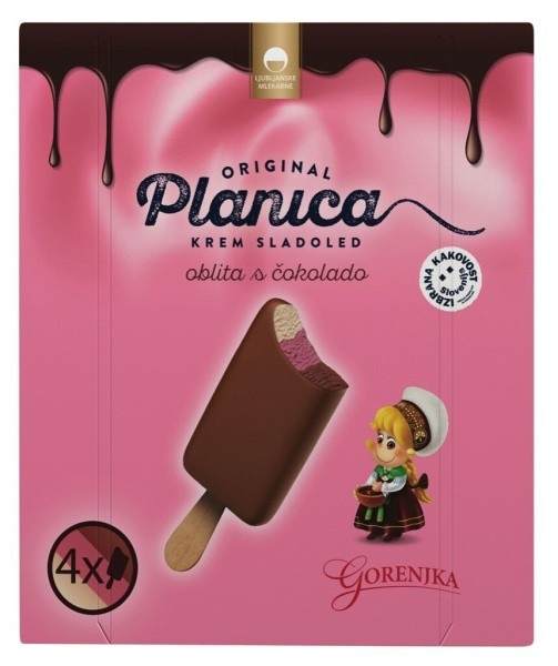 Sladoled na palčki Planica 4 x 120 ml - Akcija v trgovini Tuš
