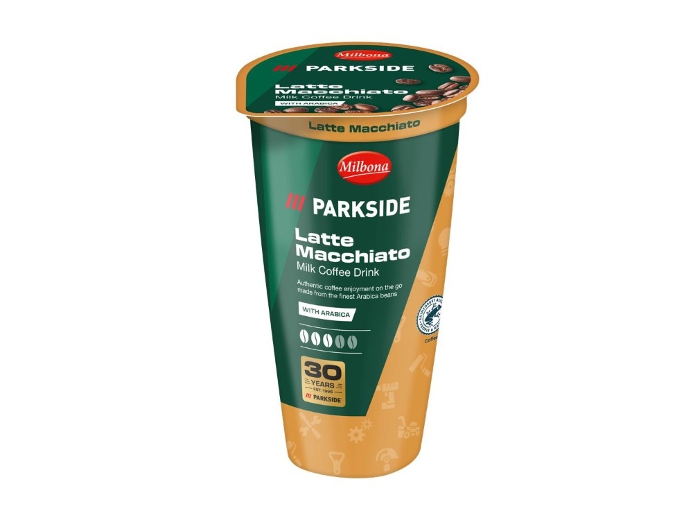Milbona kavni napitek Latte Macchiato Parkside 250 ml Akcija v trgovini Lidl