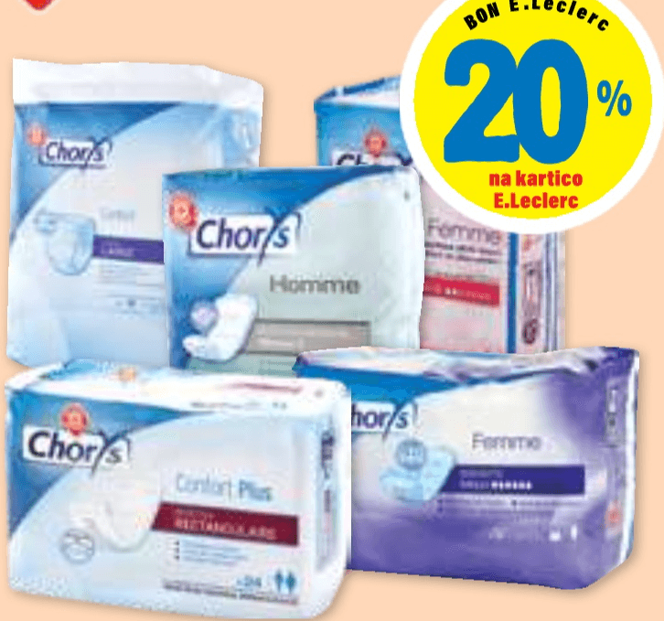 Izdelki Chorys - Akcija v trgovini E.Leclerc