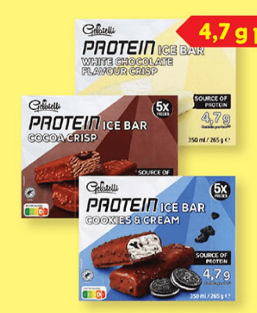 Gelatelli Proteinski sladoled 5 x 70 ml Akcija v trgovini Lidl