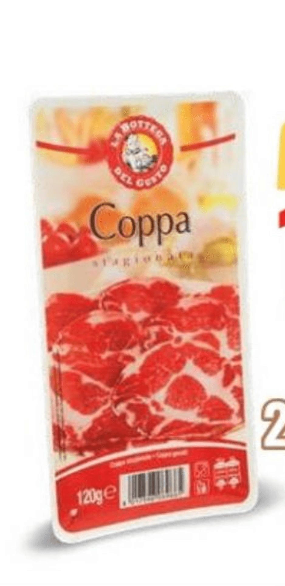 Coppa stagionata vratovina, rezine 120 g La Bottega del Gusto Akcija v trgovini Eurospin