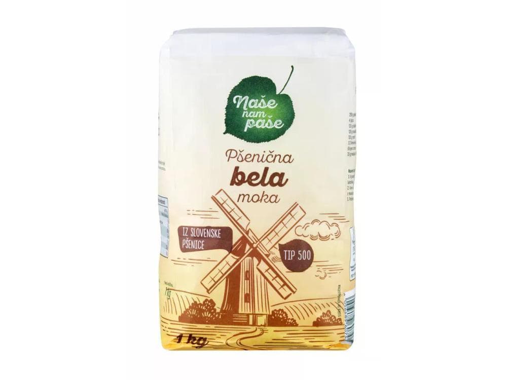 Naše nam paše pšenična bela moka 10 kg Akcija v trgovini Lidl