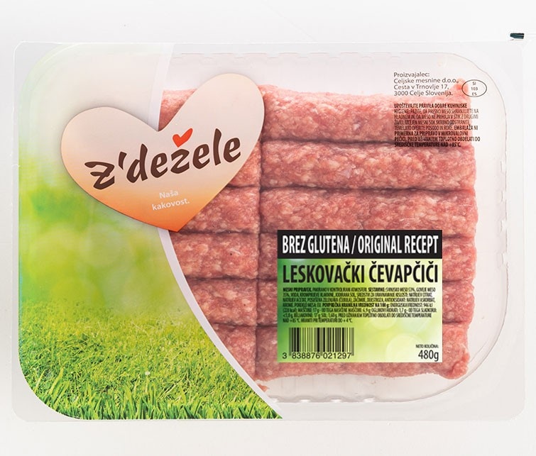 Leskovački ćevapčiči Z'dežele 480 g Akcija v trgovini E.Leclerc