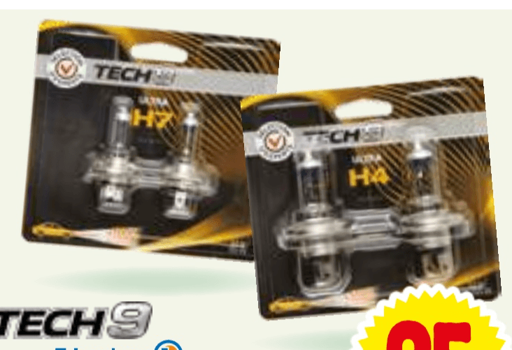 Set avtožarnic Ultra H7 ali H4 2/1 Tech9 Akcija v trgovini E.Leclerc