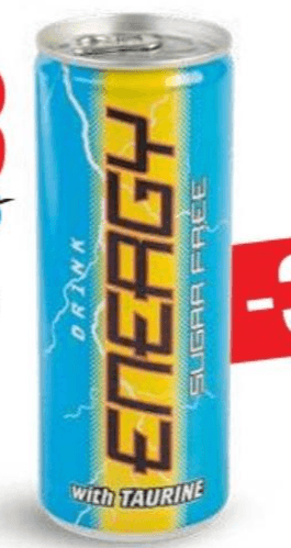Energijski napitek brez sladkorja 250 ml Akcija v trgovini Eurospin