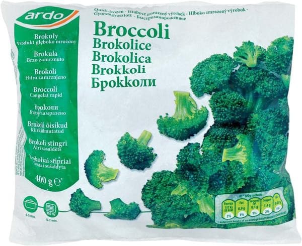Brokoli Ardo 400 g Akcija v trgovini Tuš