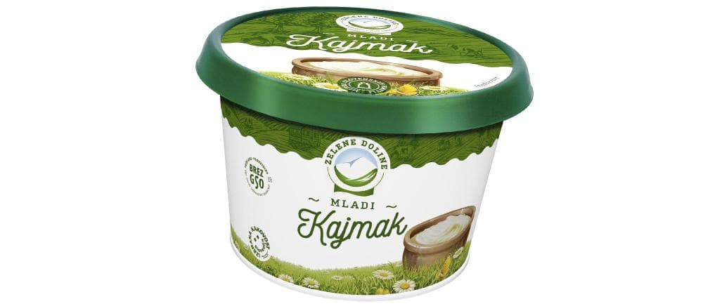 Mladi kajmak 250 g ZELENE DOLINE Akcija v trgovini Tuš