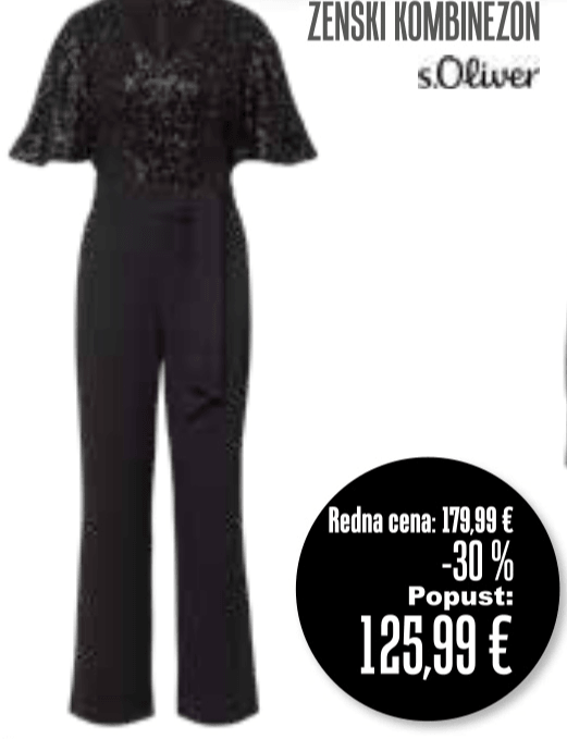 Ženski kombinezon s.Oliver - Akcija v trgovini Jager