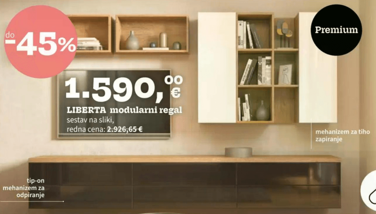 LIBERTA modularni regal - Akcija v trgovini Prima