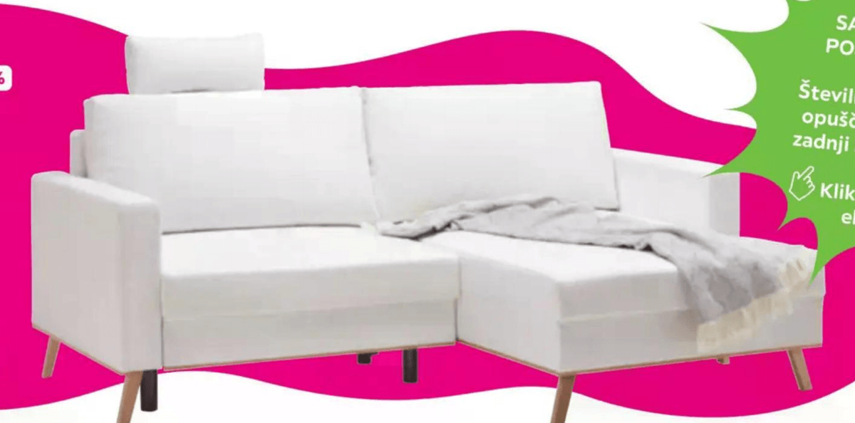 Sedežna garnitura „RIO" - Akcija v trgovini Mömax