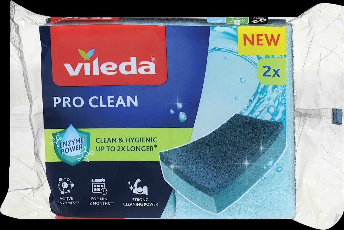 Vileda Pro Clean gobica za čiščenje 2 kosa - Akcija v trgovini Dm