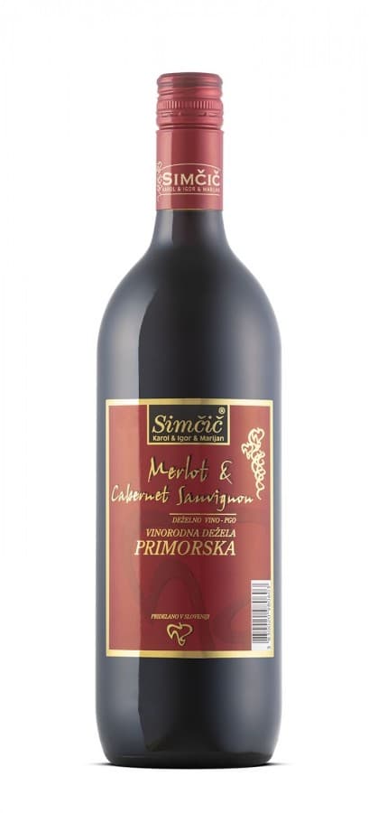 Vino Merlot Cabernet Sauvignon PGO 1 l Karol & Igor & Marijan SimÄiÄ Akcija v trgovini Spar