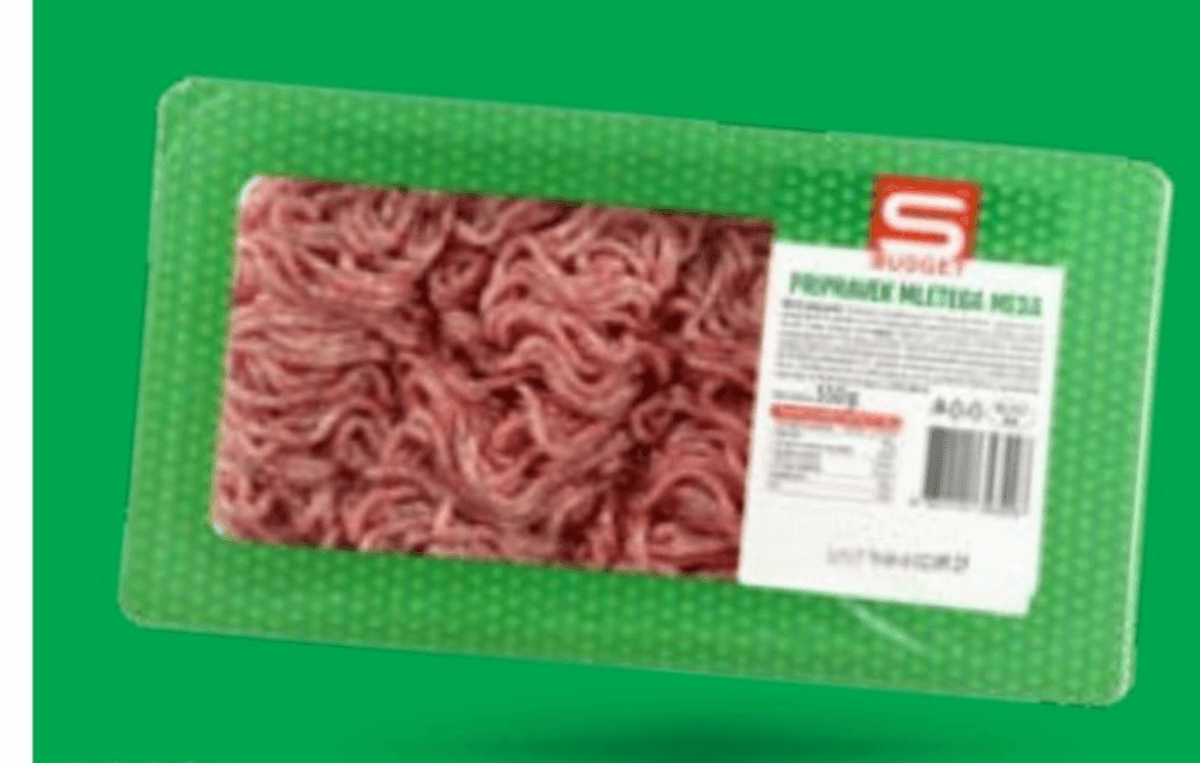 Pripravek mletega mesa 550 g S-BUDGET Akcija v trgovini Spar