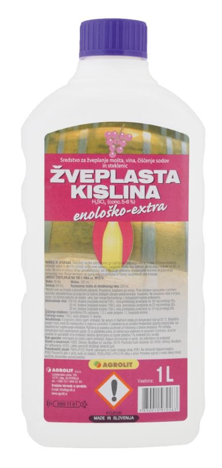 Žveplasta kislina 1 l Akcija v trgovini Merkur