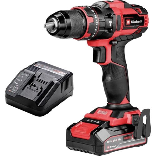 AKUMULATORSKI UDARNI VRTALNIK V KOMPLETU TE-CD 18/44 Li-i 1x2,5 Ah Einhell - Akcija v trgovini Pevex