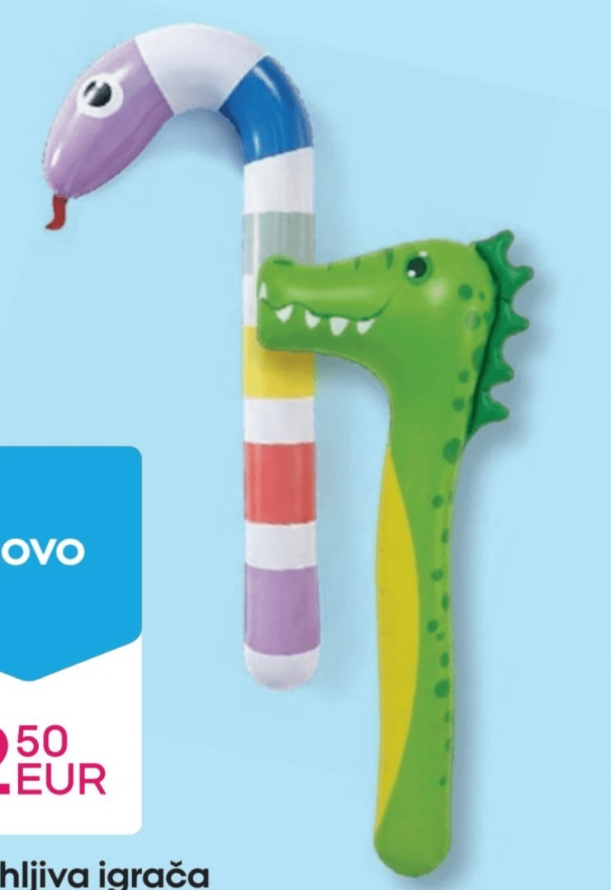 Napihljiva igrača 100 cm - Akcija v trgovini Pepco