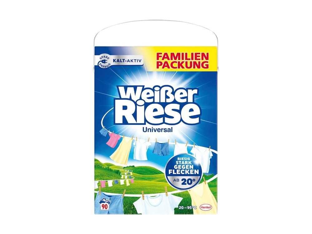 Detergent za pranje perila Weiser Riese 4,95 kg ali do 90 pranj Akcija v trgovini E.Leclerc