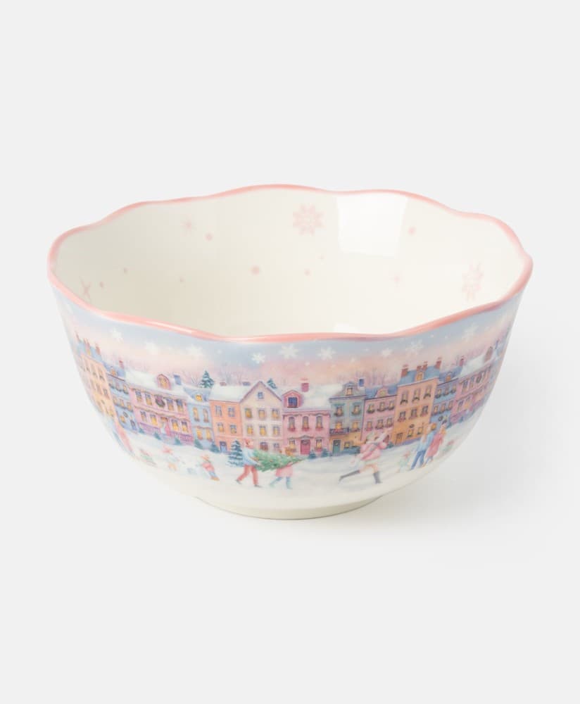 Pastelna skleda z motivom prazničnega mesta 15 cm Akcija v trgovini Pepco
