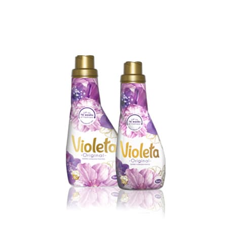 Violeta mehčalec za perilo 2x 1,55 l ali do 124 pranj Akcija v trgovini E.Leclerc