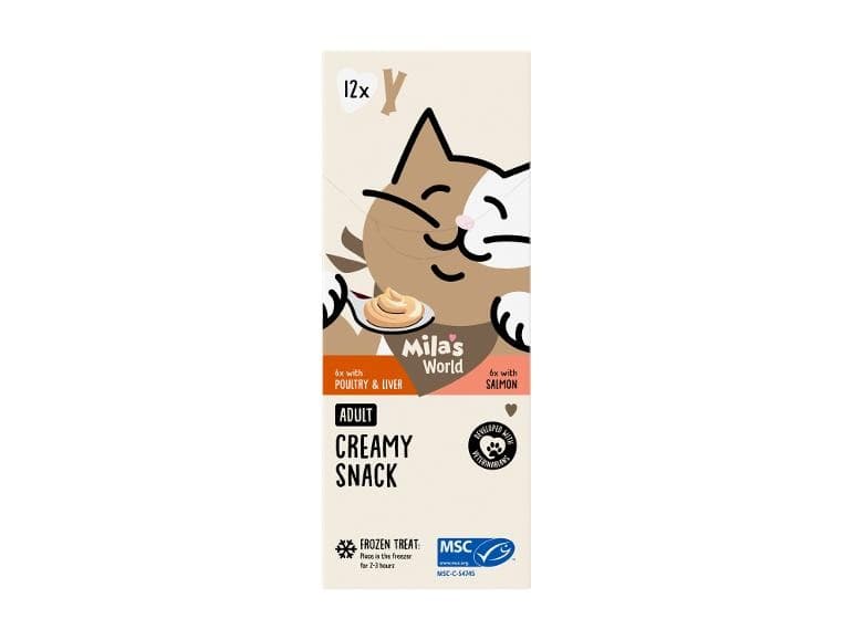 Mila's World tekoči prigrizek za mačke 12 x 16 g Akcija v trgovini Lidl