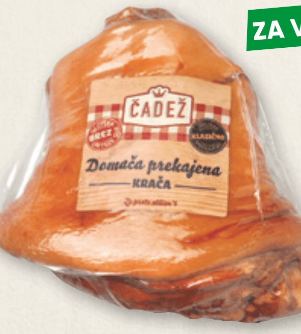 Prekajena krača 1 kg Čadež - Akcija v trgovini Spar