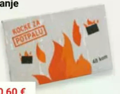 Kocke za podžiganje 48 kosov Akcija v trgovini Pevex
