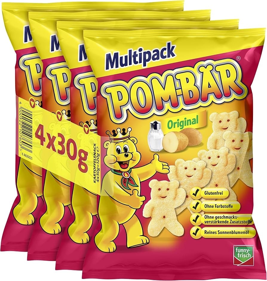 Pom Bär krompirjev prigrizek 4 x 30 g Akcija v trgovini Spar