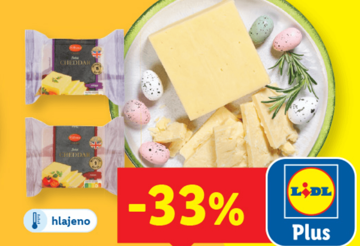 Milbona sir Cheddar 200/250 g Akcija v trgovini Lidl